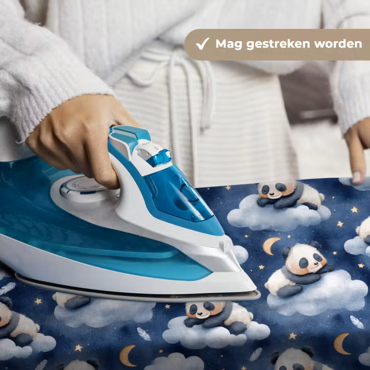 Wandkleed - Panda's - Slapen - Blauw — 6