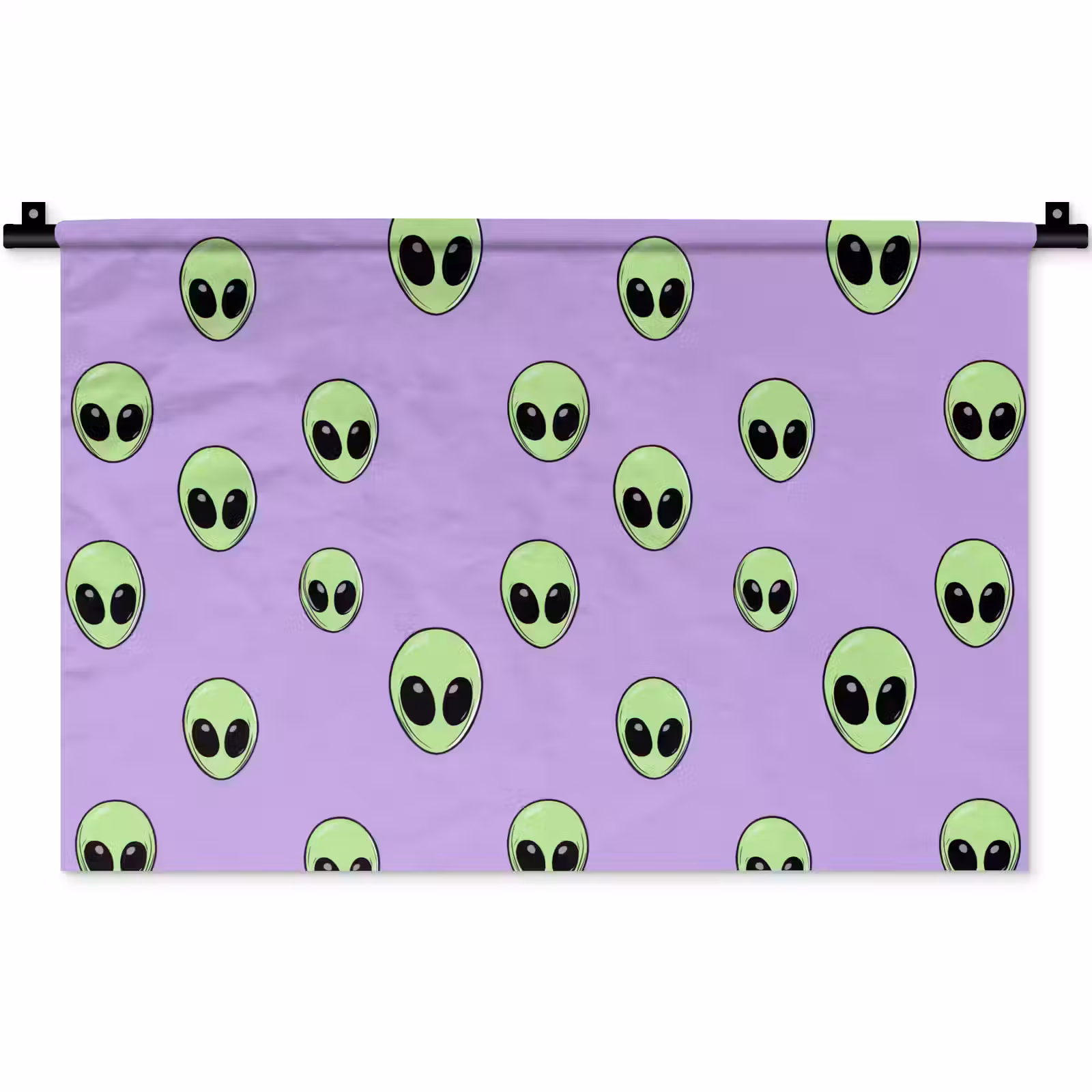 Wandkleed - Alien - Retro - Lila — 1