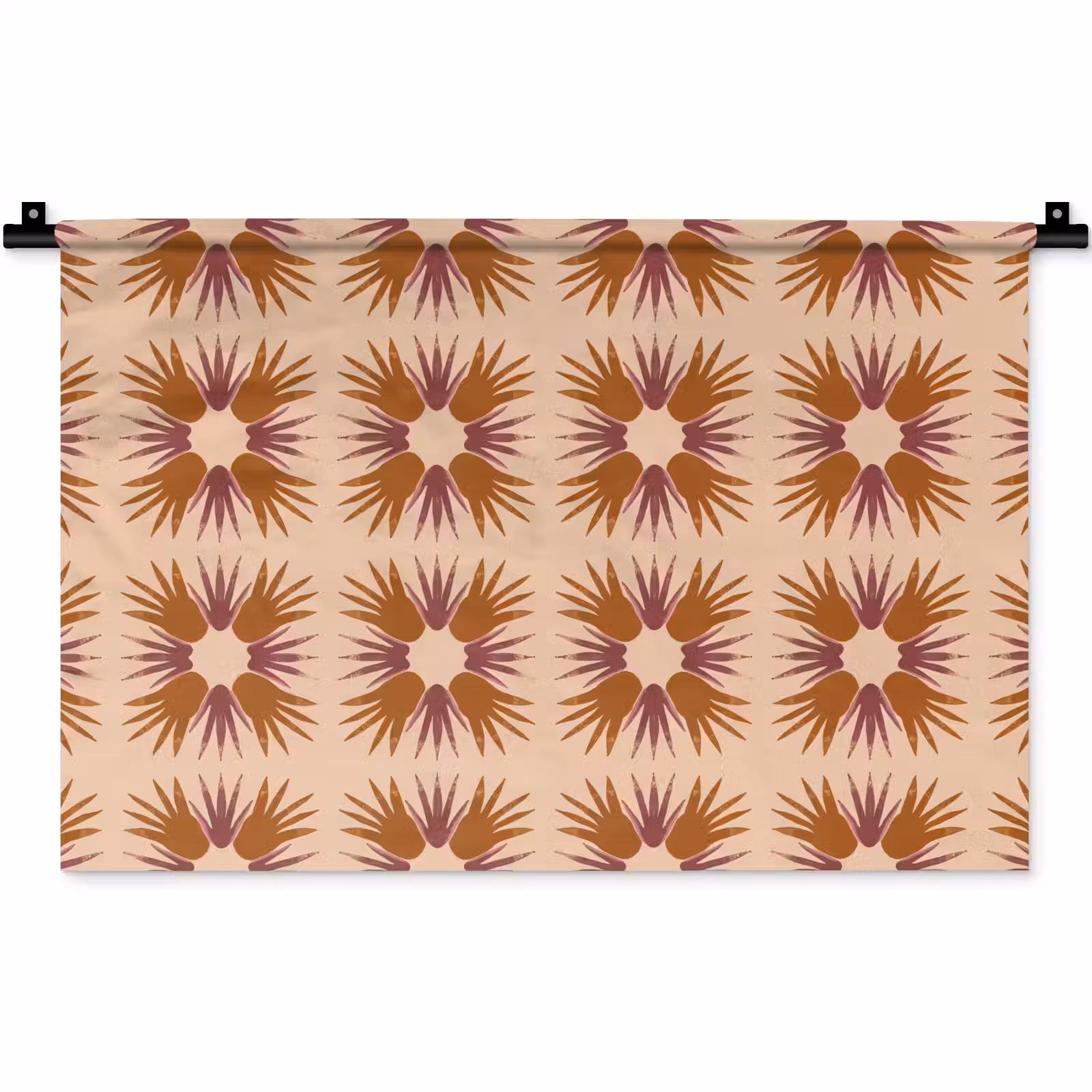 Wandkleed - Ornament - Patroon - Oker — 1