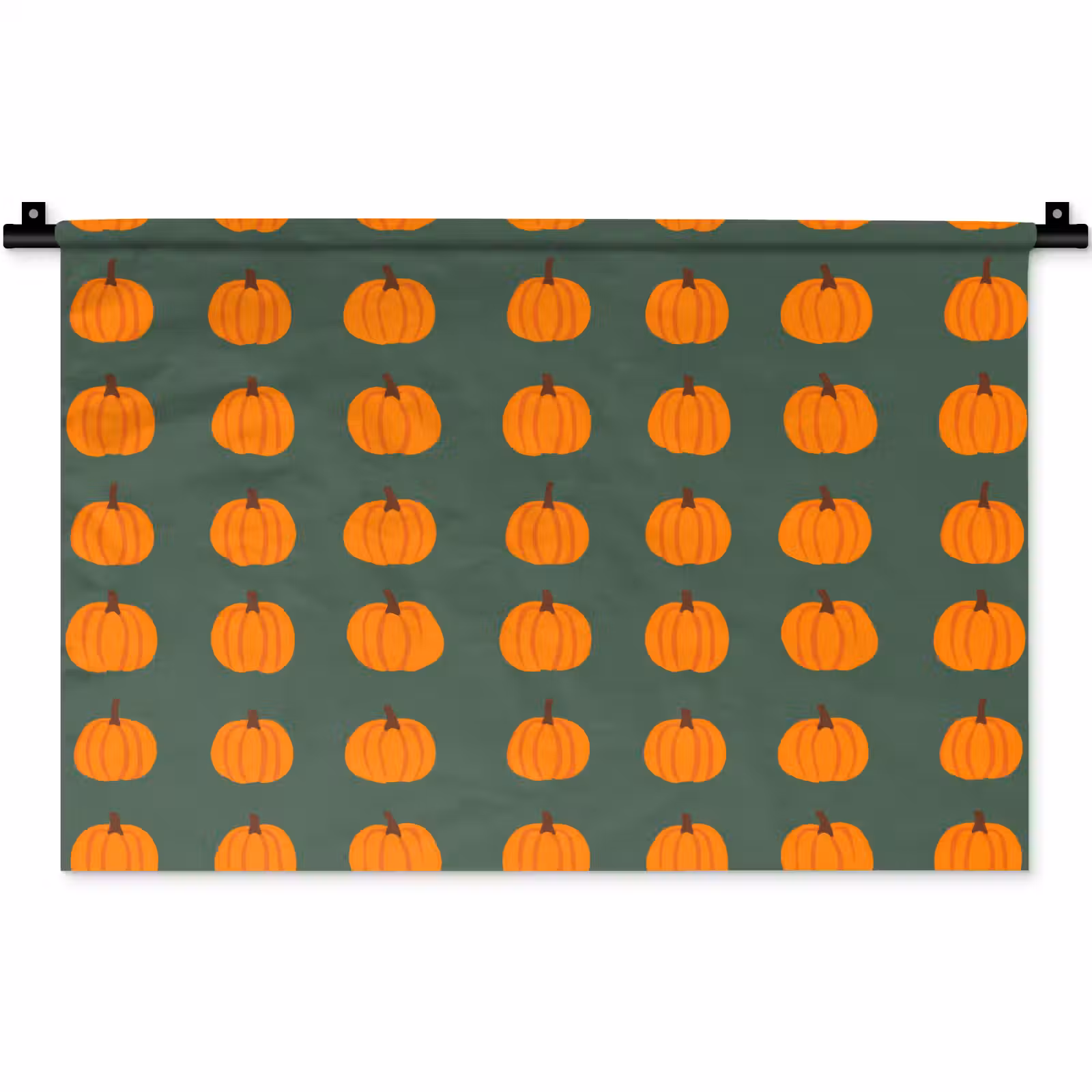 Wandkleed - Pompoen - Patroon - Oranje — 1