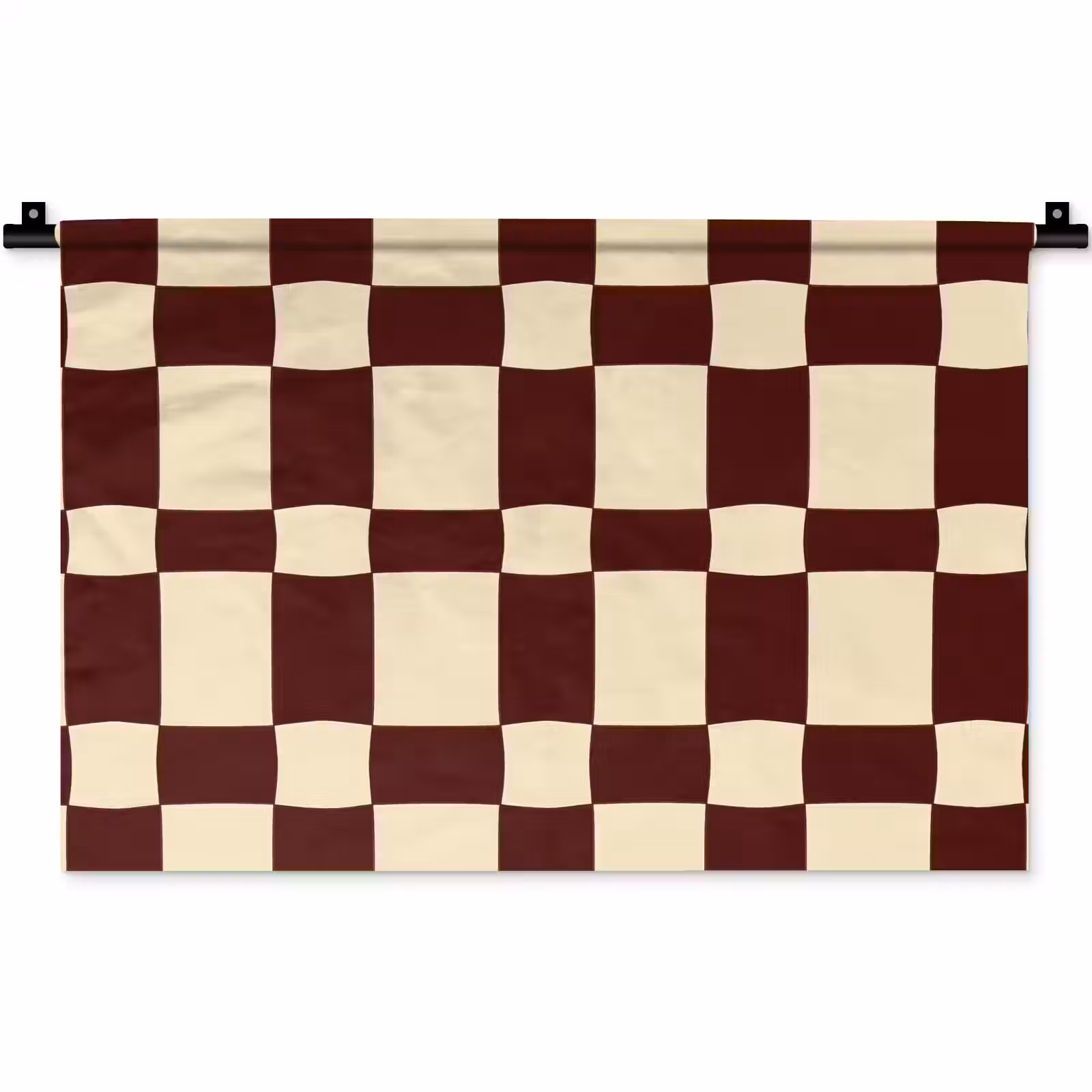 Wandkleed - Retro - Patroon - Bruin — 1