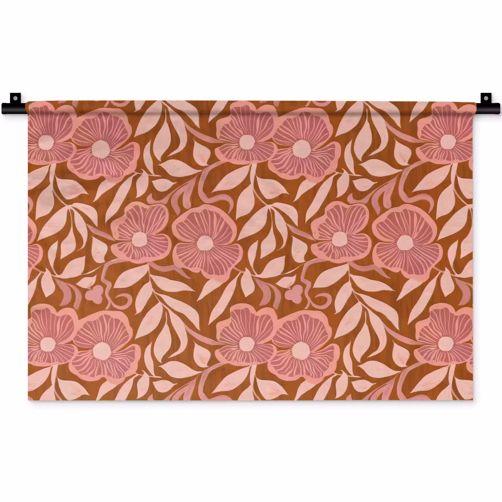 Wandkleed - Sfeer - Bloemen - Roze — 1