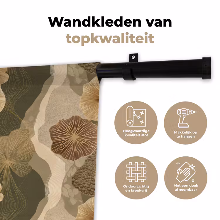 Wandkleed - Abstract - Modern - Groen — 3