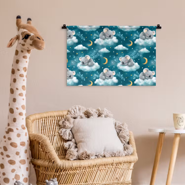 Wandkleed - Koala's - Betoverend - Blauw — 5