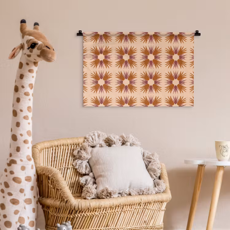 Wandkleed - Ornament - Patroon - Oker — 5