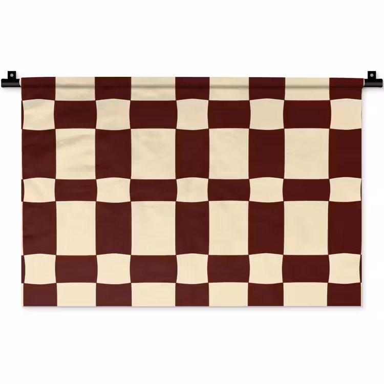 Wandkleed - Retro - Patroon - Bruin — 1