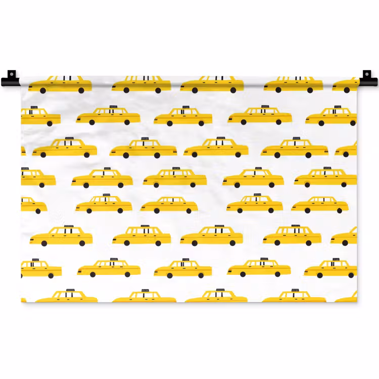 Wandkleed - Taxi - Iconisch - Geel — 1