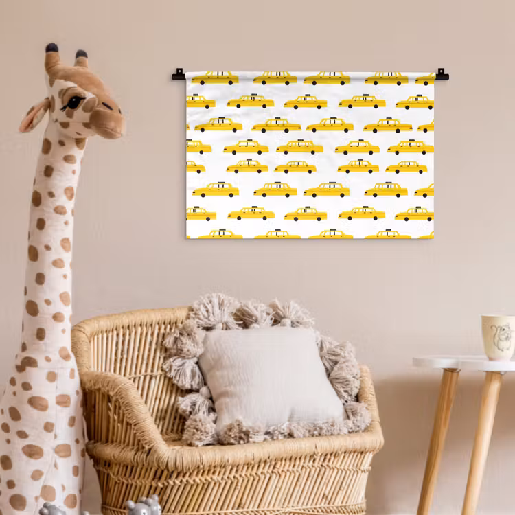 Wandkleed - Taxi - Iconisch - Geel — 5