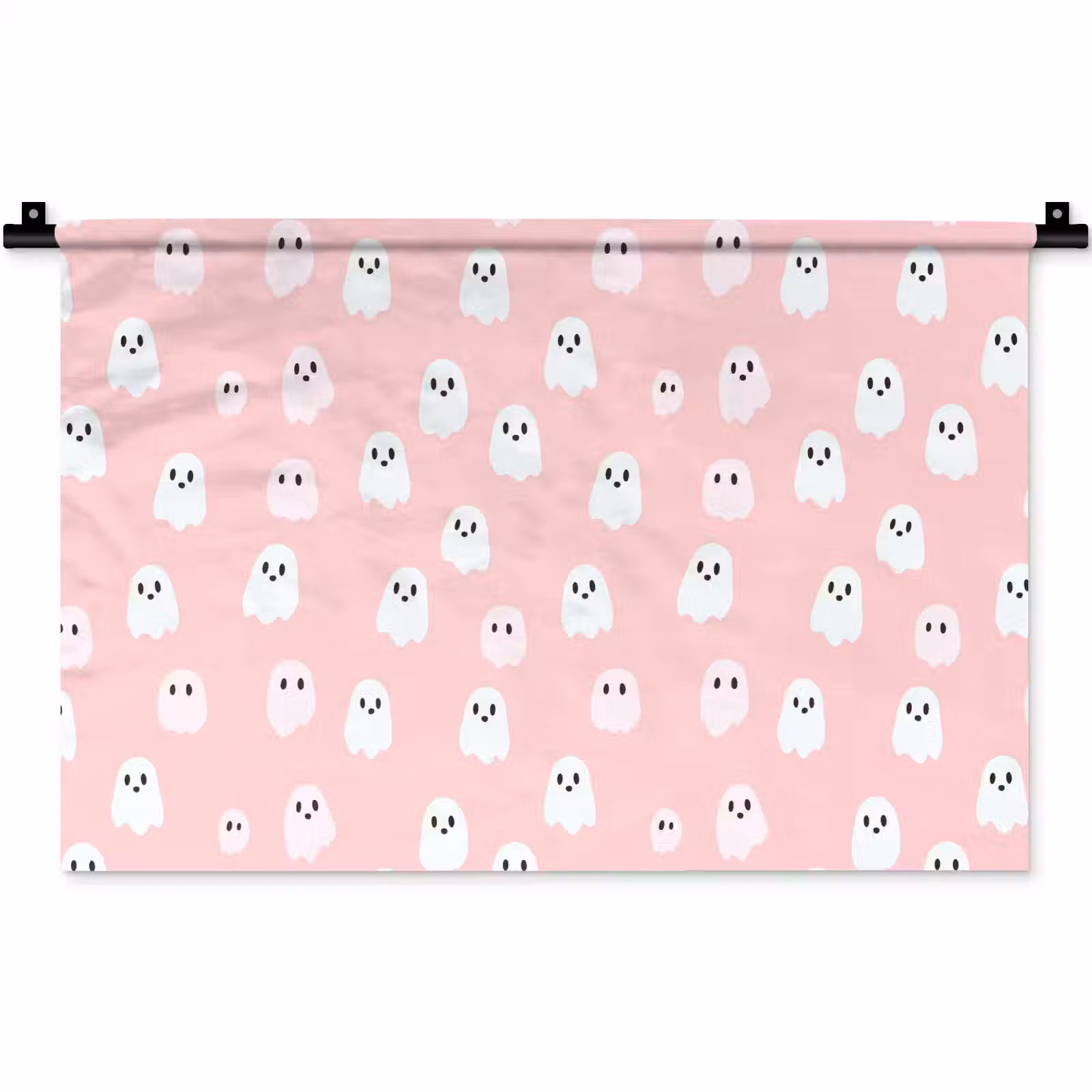 Wandkleed - Spookjes - Patroon - Roze — 1