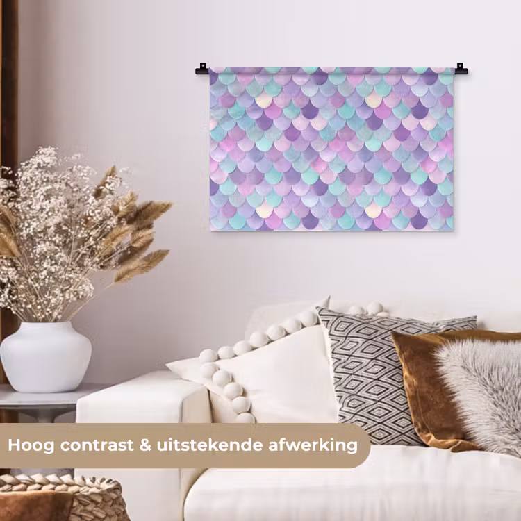 Wandkleed - Dromerig - Zeemeermin - Pastel — 4