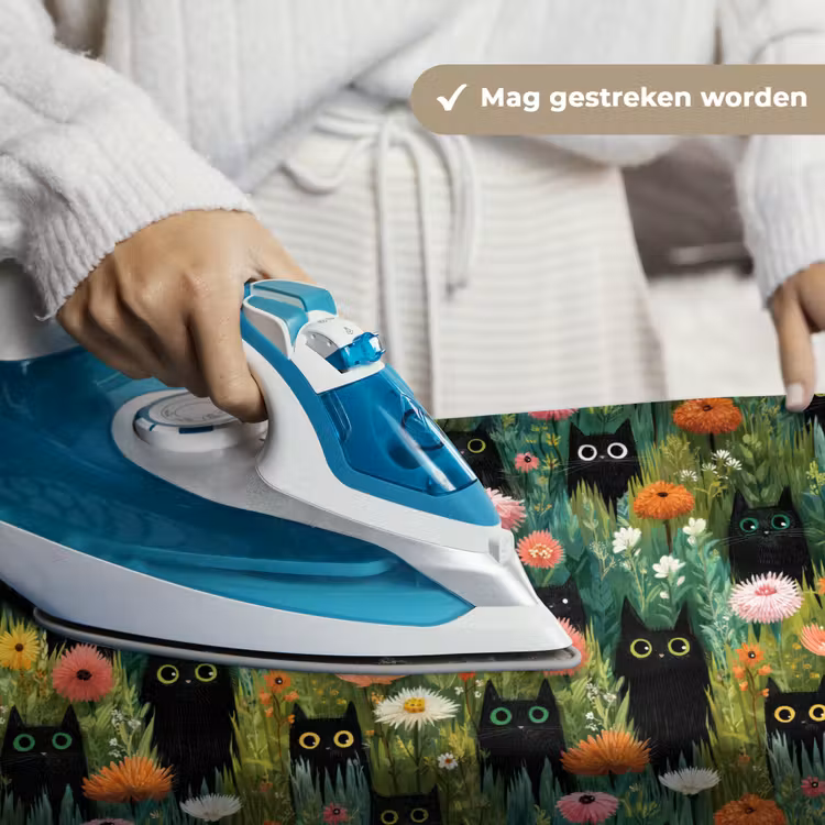 Wandkleed - Katten - Bloemen - Kleurrijk — 6