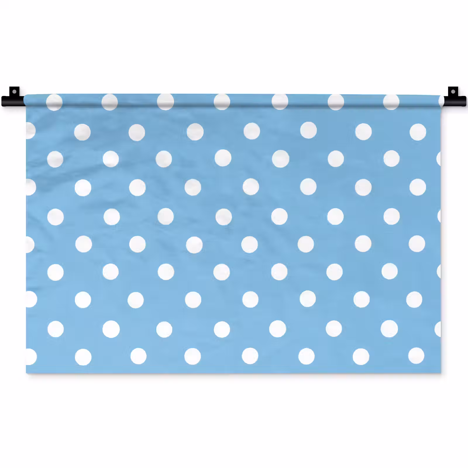Wandkleed - Polka - Dots - Blauw — 1