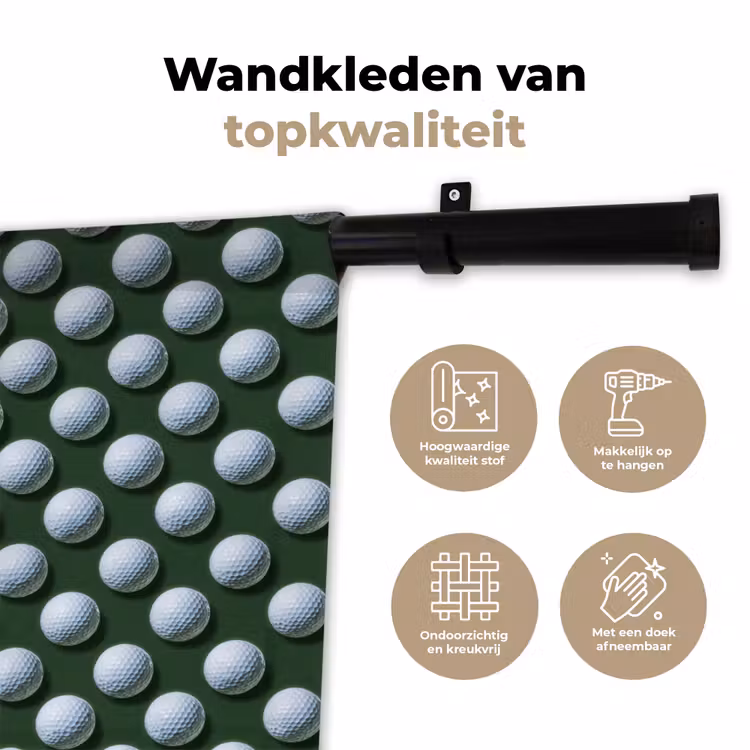 Wandkleed - Ballen - Golf - Groen — 3