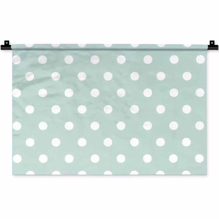 Wandkleed - Klassiek - Polka - Groen — 1