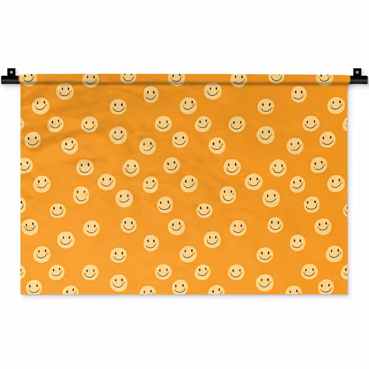 Wandkleed - Smileys - Retro - Heel — 1