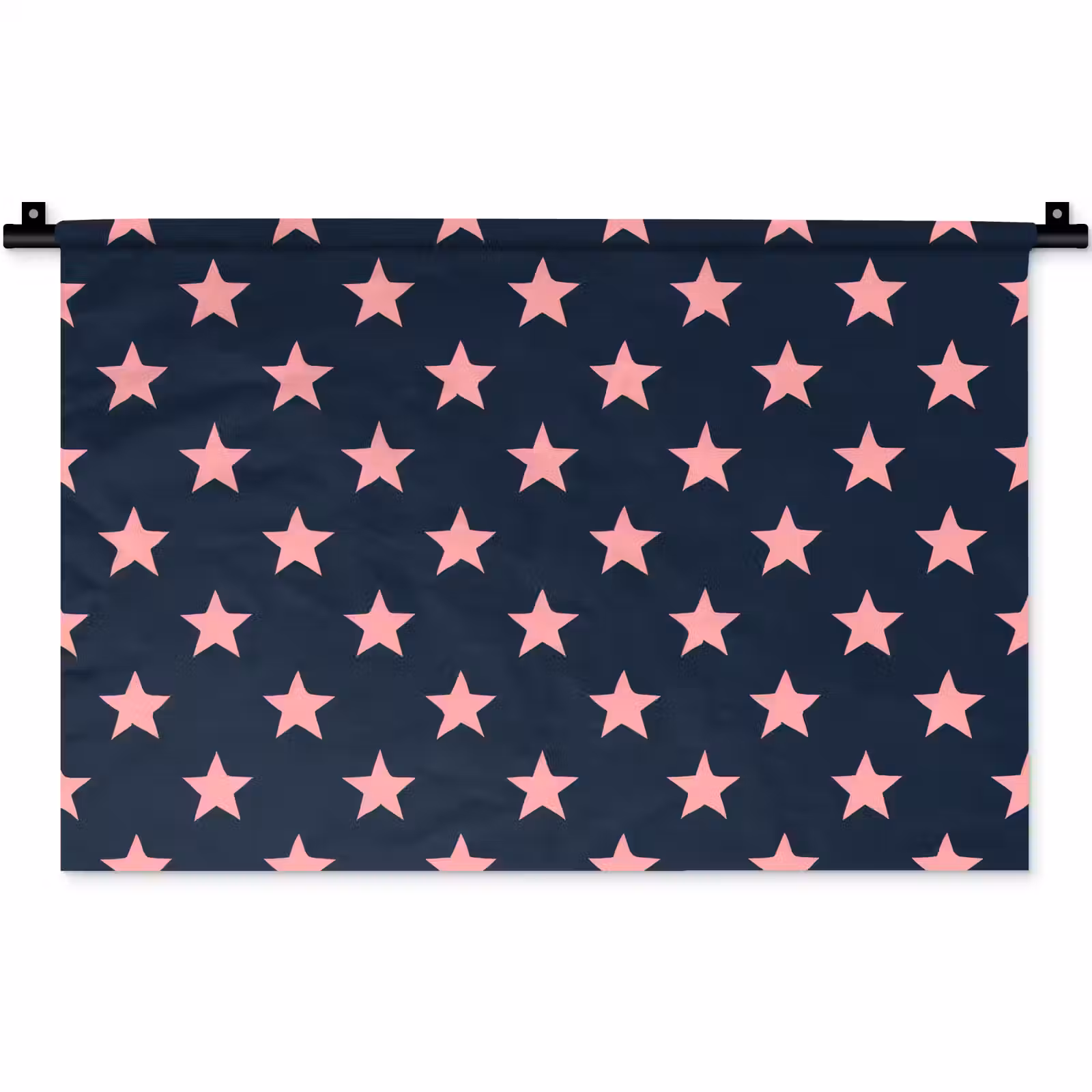 Wandkleed - Patroon - Sterren - Roze — 1