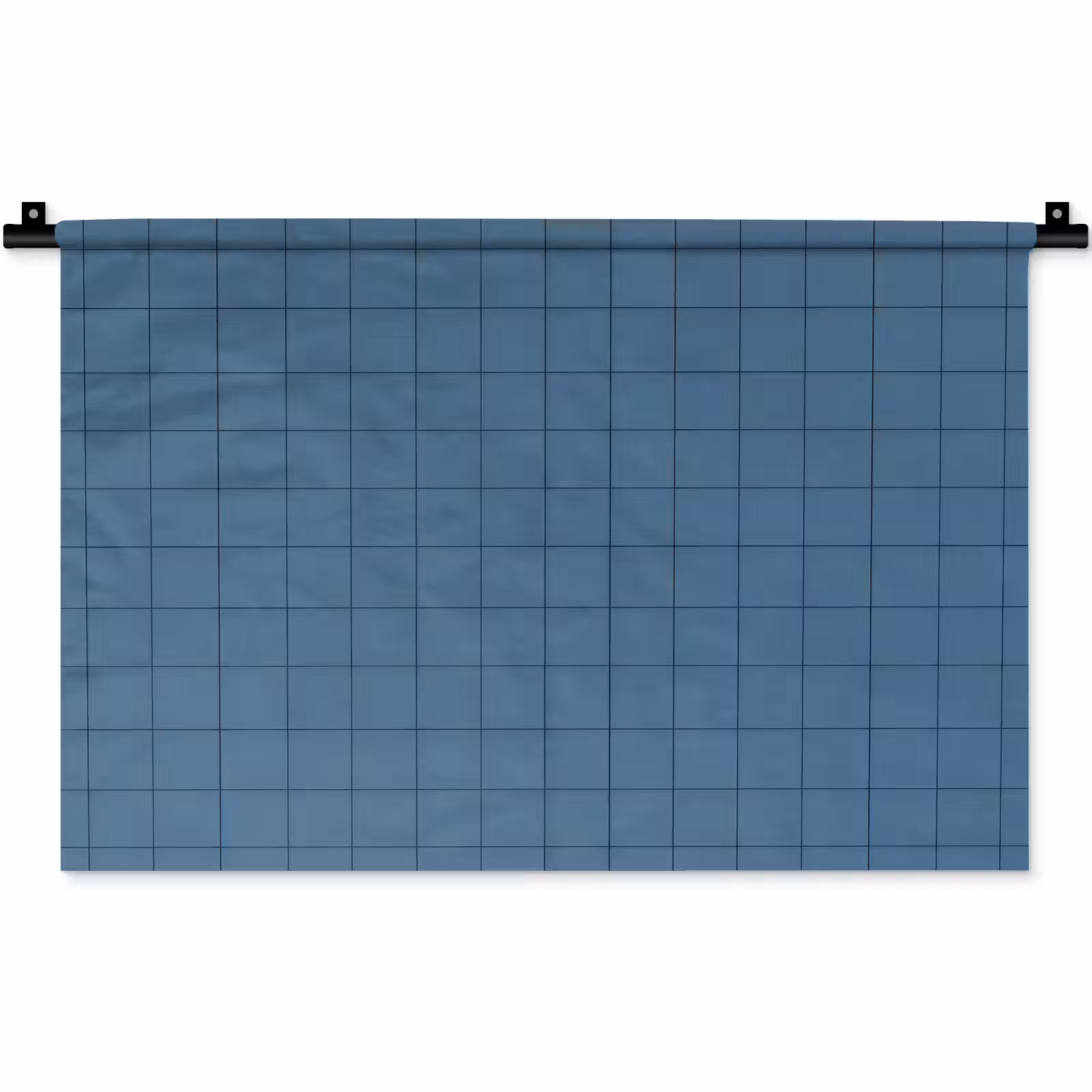 Wandkleed - Ruiten - Geometrisch - Blauw — 1
