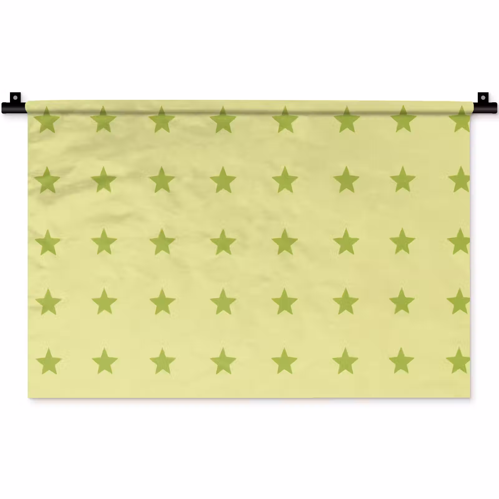 Wandkleed - Sterren - Patroon - Groen — 1