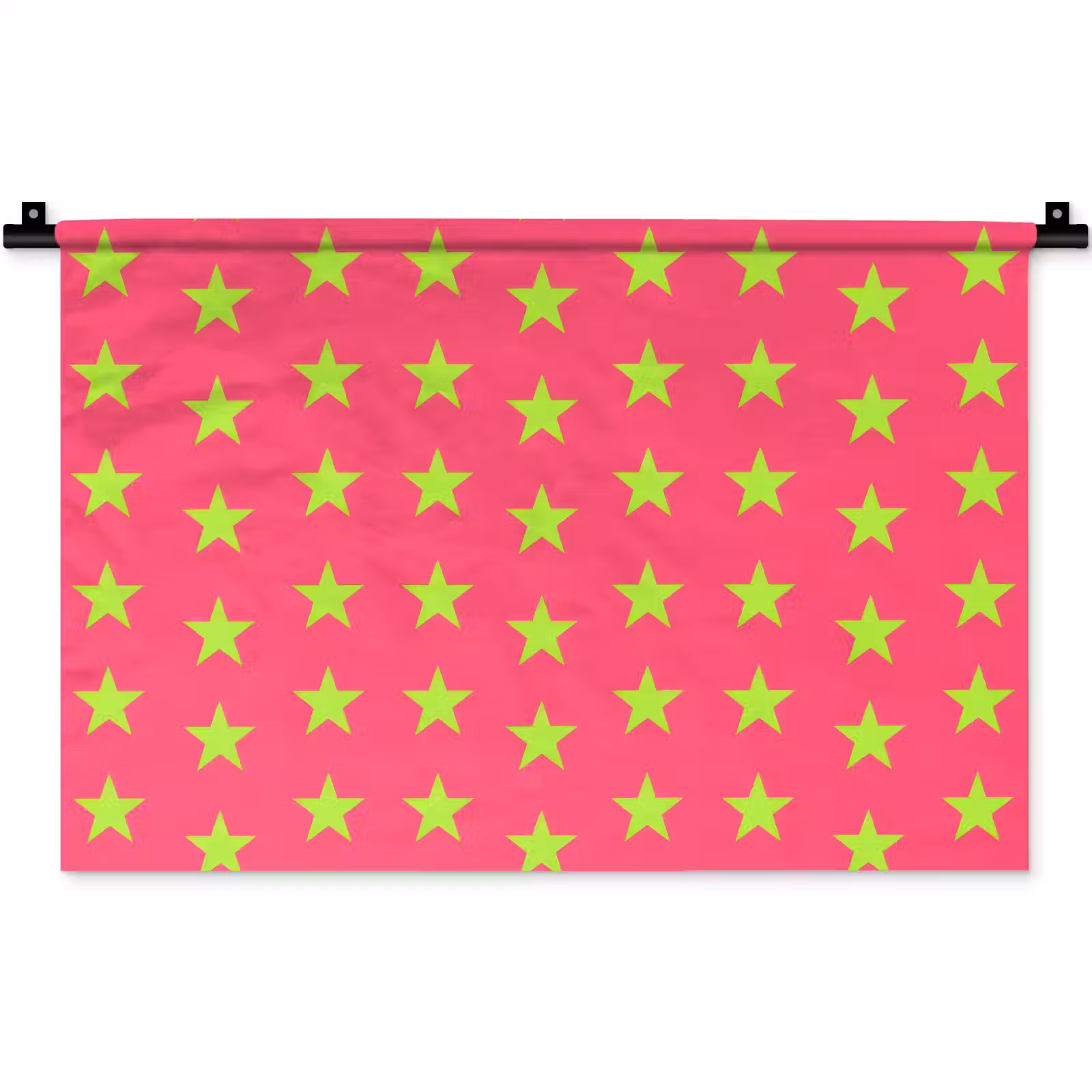 Wandkleed - Sterren - Patroon - Roze — 1