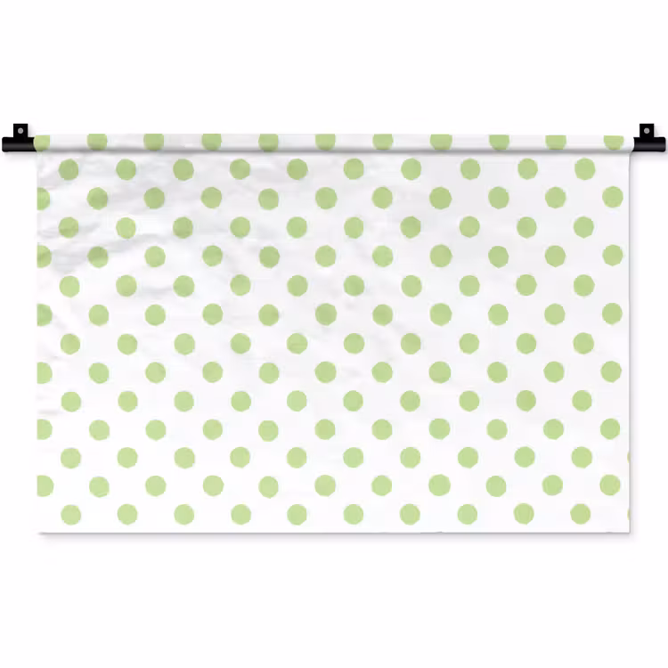 Wandkleed - Dots - Klassiek - Groen — 1