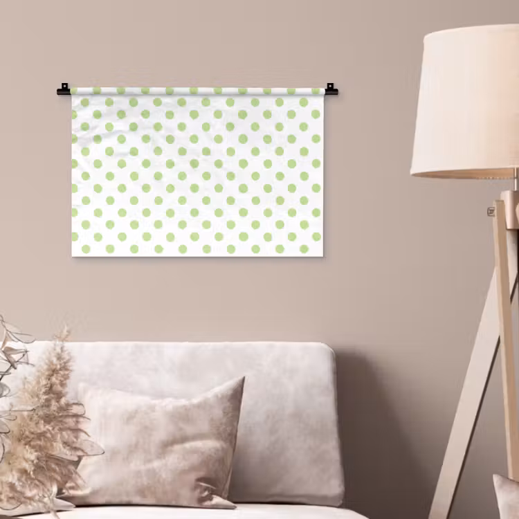 Wandkleed - Dots - Klassiek - Groen — 2