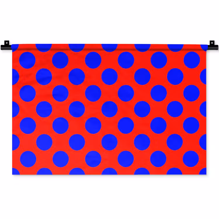 Wandkleed - Dots - Klassiek - Rood — 1