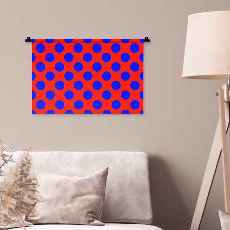 Wandkleed - Dots - Klassiek - Rood — 2