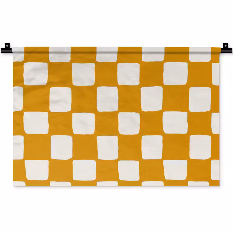 Wandkleed - Grafisch - Patroon - Oker — 1