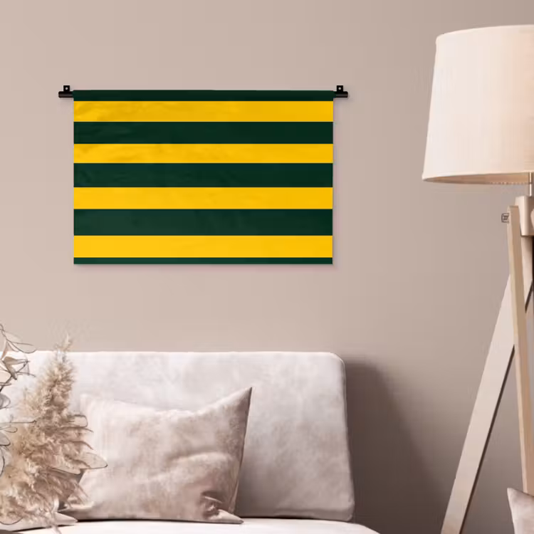 Wandkleed - Klassiek - Strepen - Groen — 2