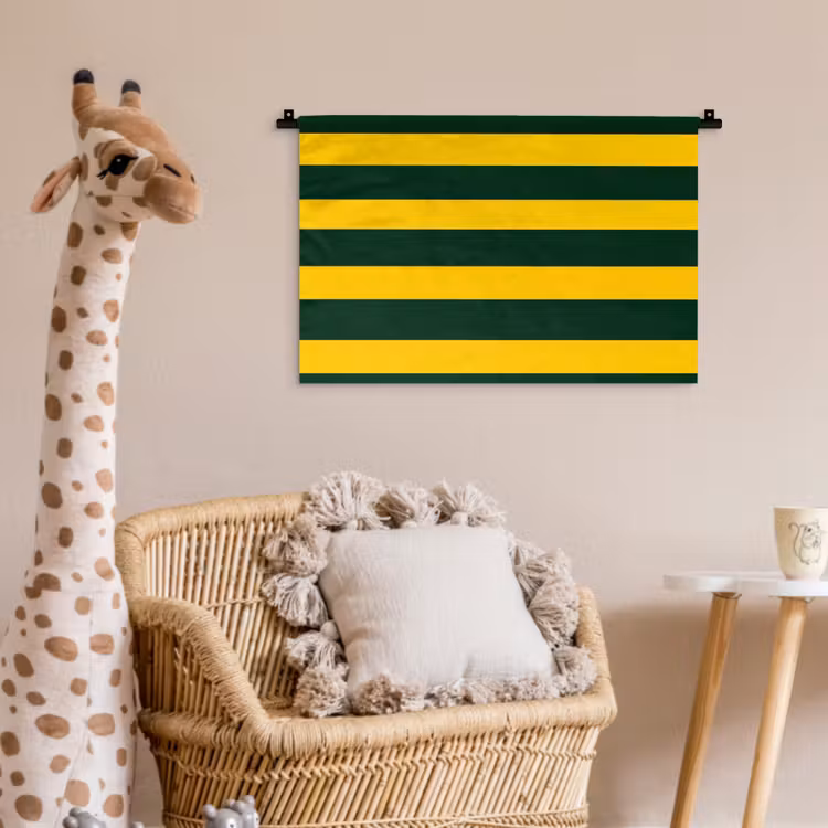 Wandkleed - Klassiek - Strepen - Groen — 5
