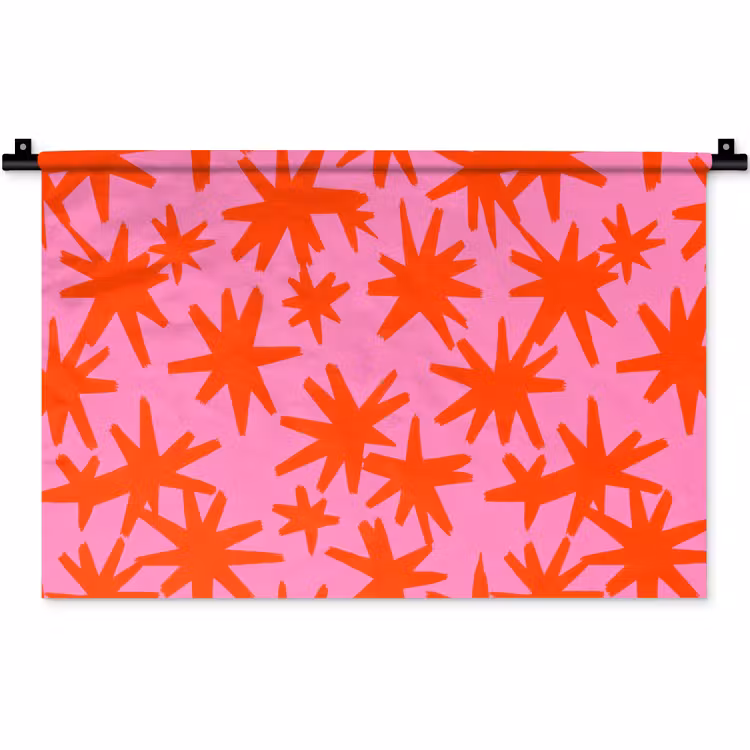 Wandkleed - Modern - Sterren - Roze — 1