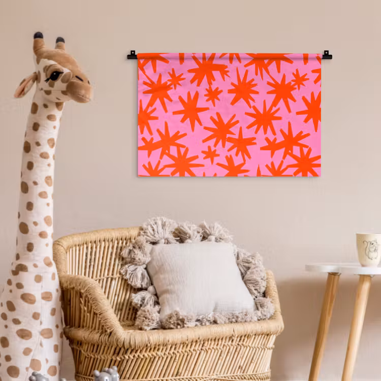 Wandkleed - Modern - Sterren - Roze — 5