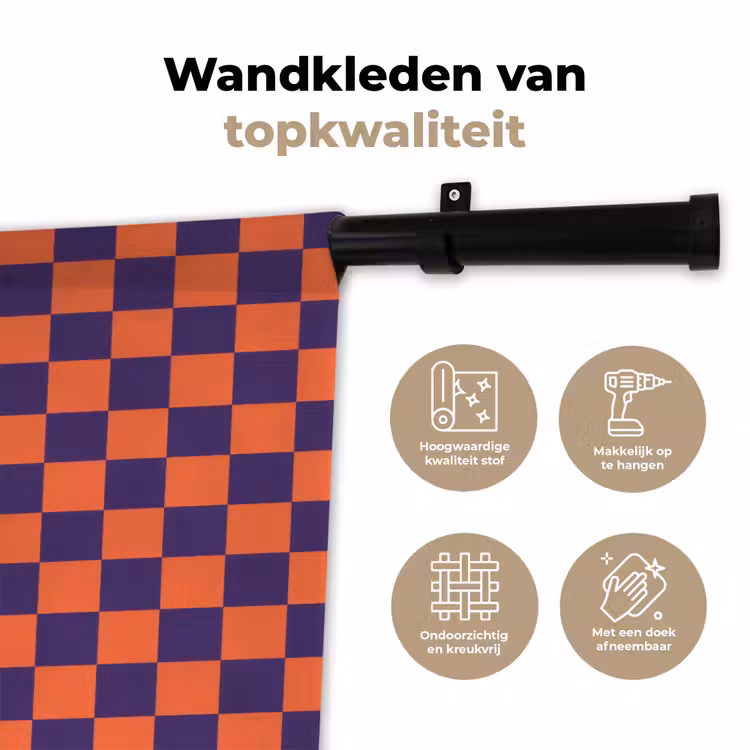 Wandkleed - Patroon - Klassiek - Paars — 3