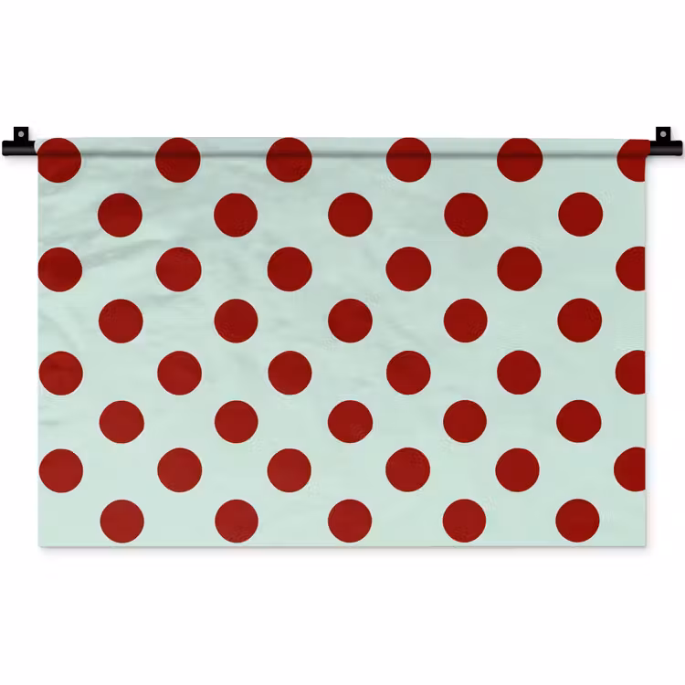 Wandkleed - Polka - Dots - Rood — 1