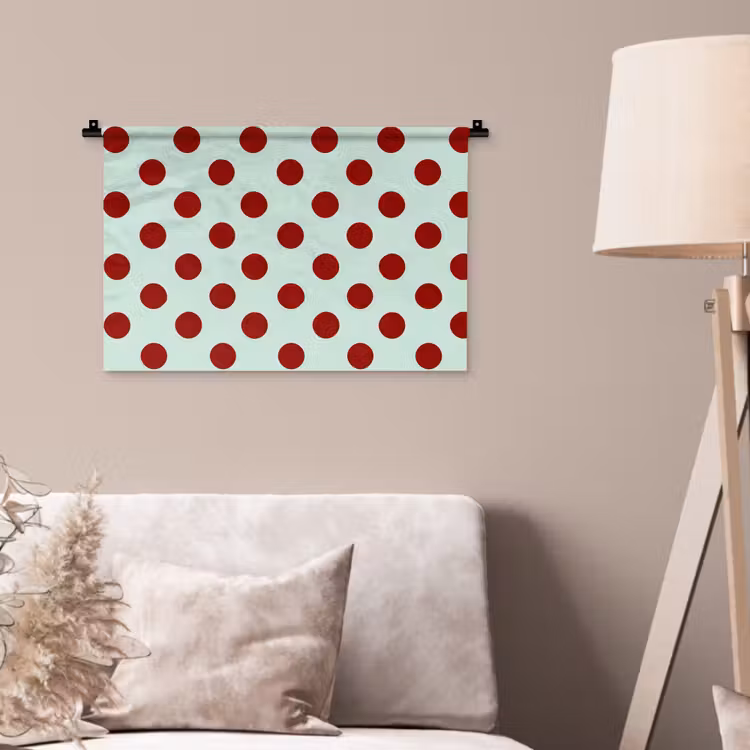 Wandkleed - Polka - Dots - Rood — 2