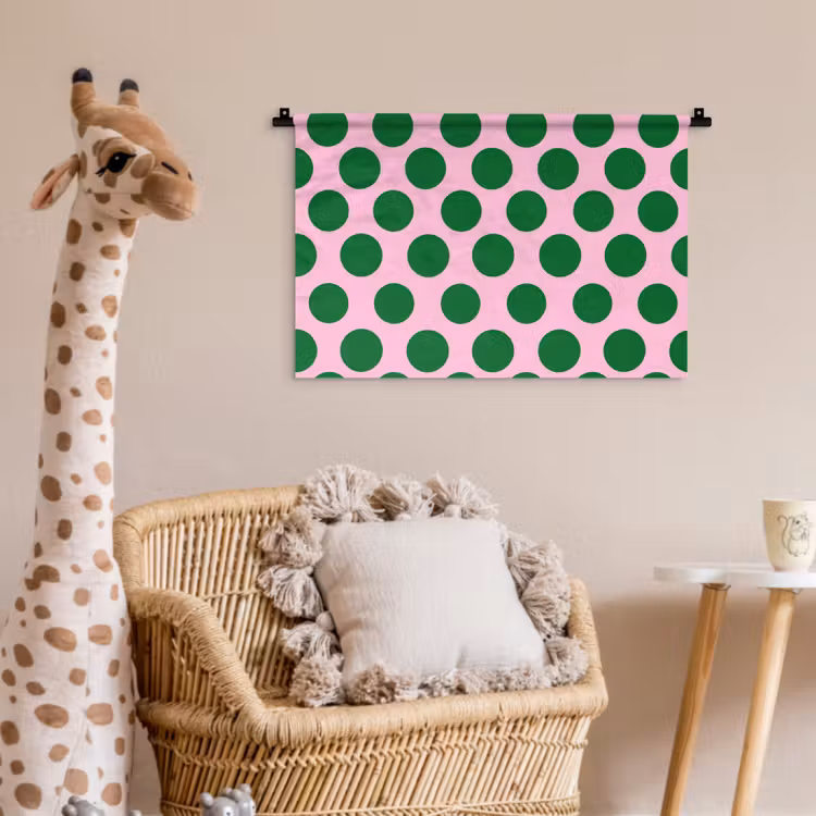 Wandkleed - Polkadots - Patroon - Groen — 5