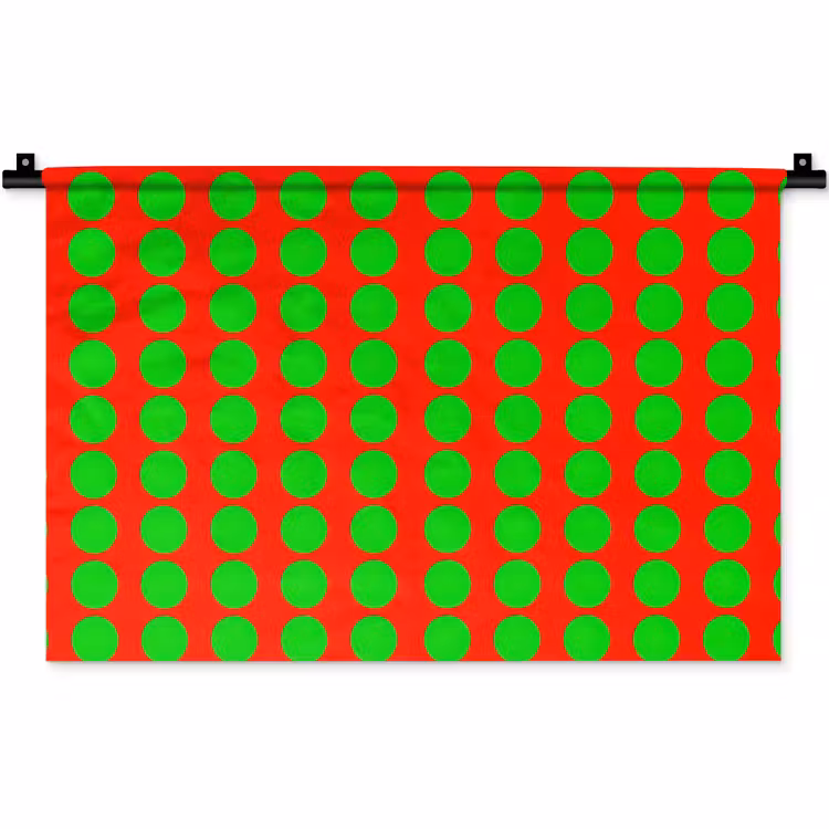 Wandkleed - Stippen - Patroon - Groen — 1