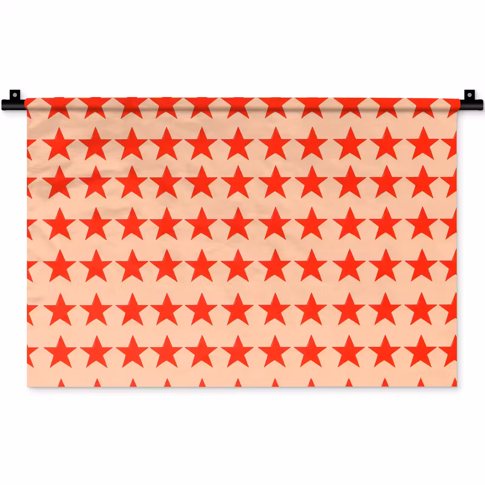 Wandkleed - Patroon - Sterren - Rood — 1