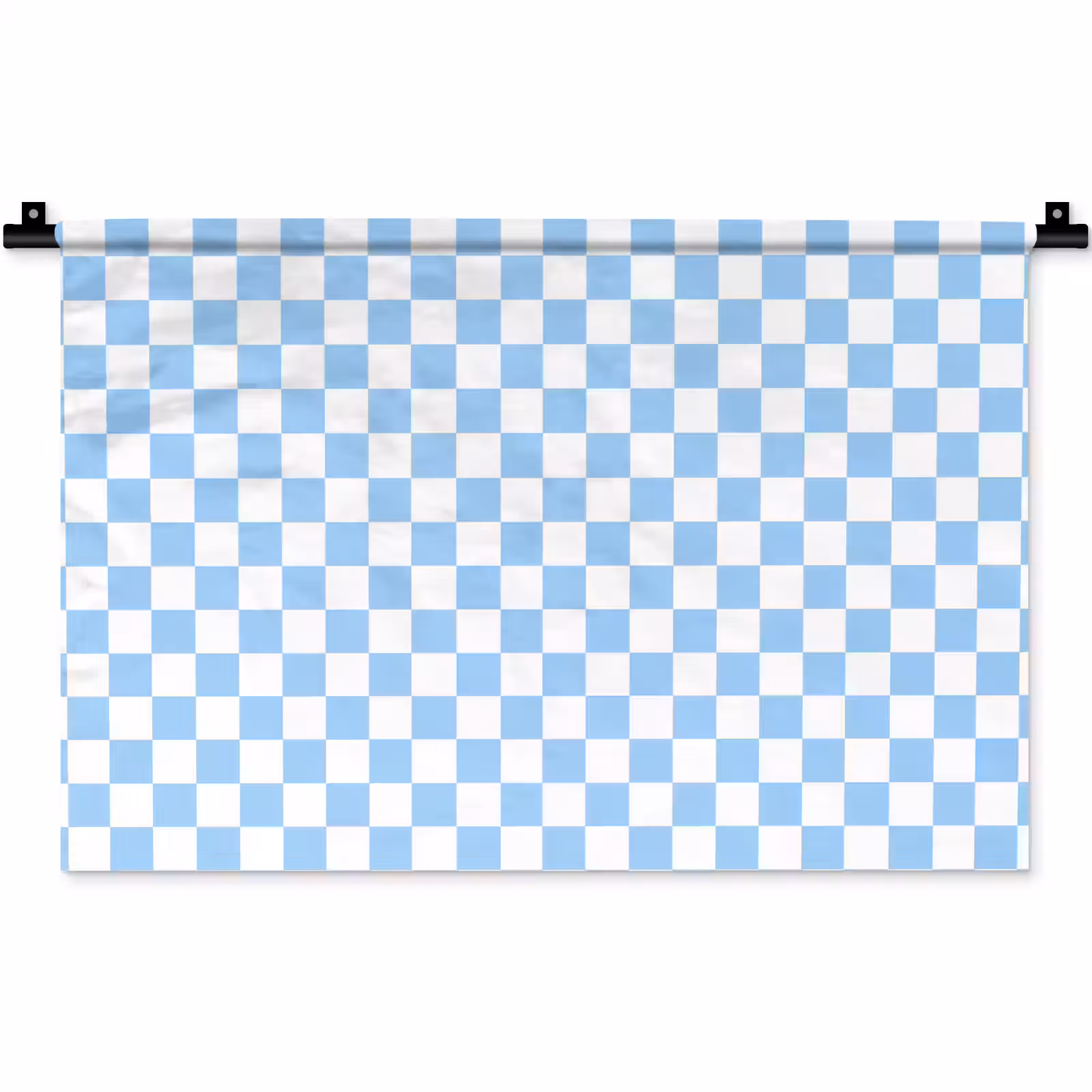 Wandkleed - Schaakbord - Klassiek - Blauw — 1