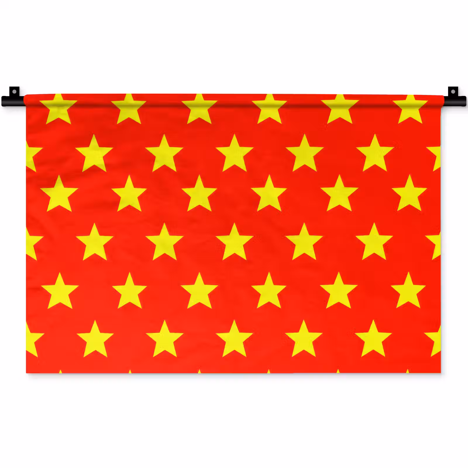 Wandkleed - Ster - Patroon - Geel — 1