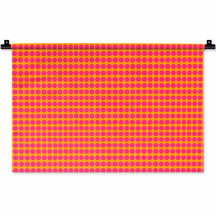 Wandkleed - Stippen - Patroon - Oranje — 1
