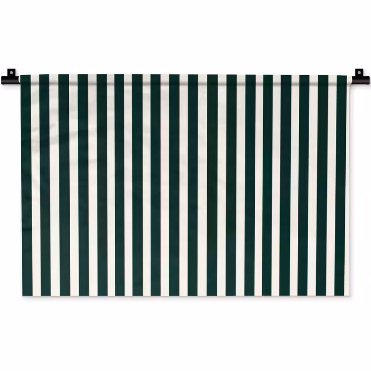 Wandkleed - Strepen - Klassiek - Groen — 1