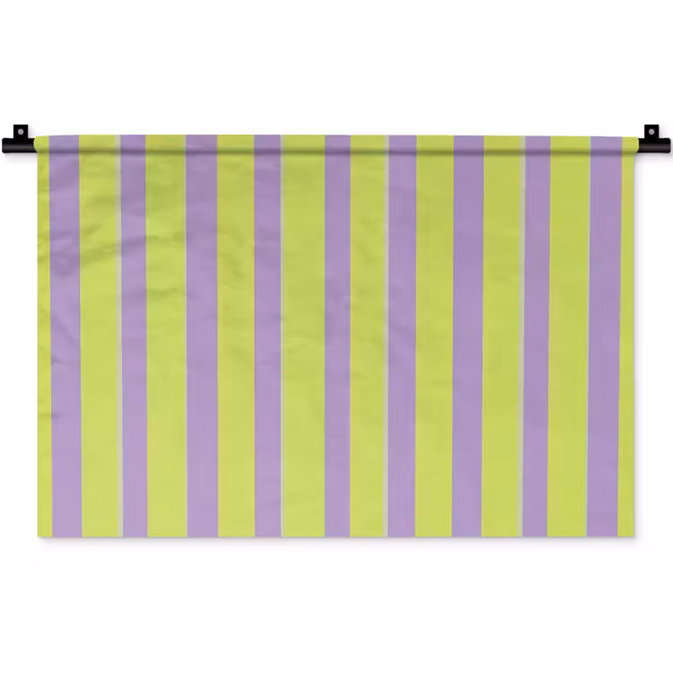 Wandkleed - Strepen - Patroon - Groen — 1