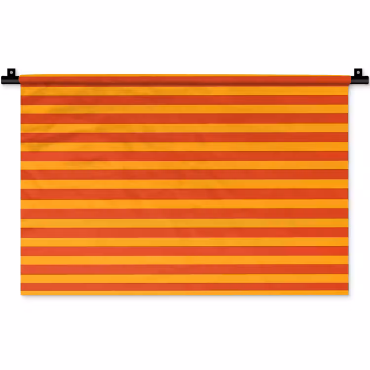 Wandkleed - Strepen - Patroon - Oranje — 1