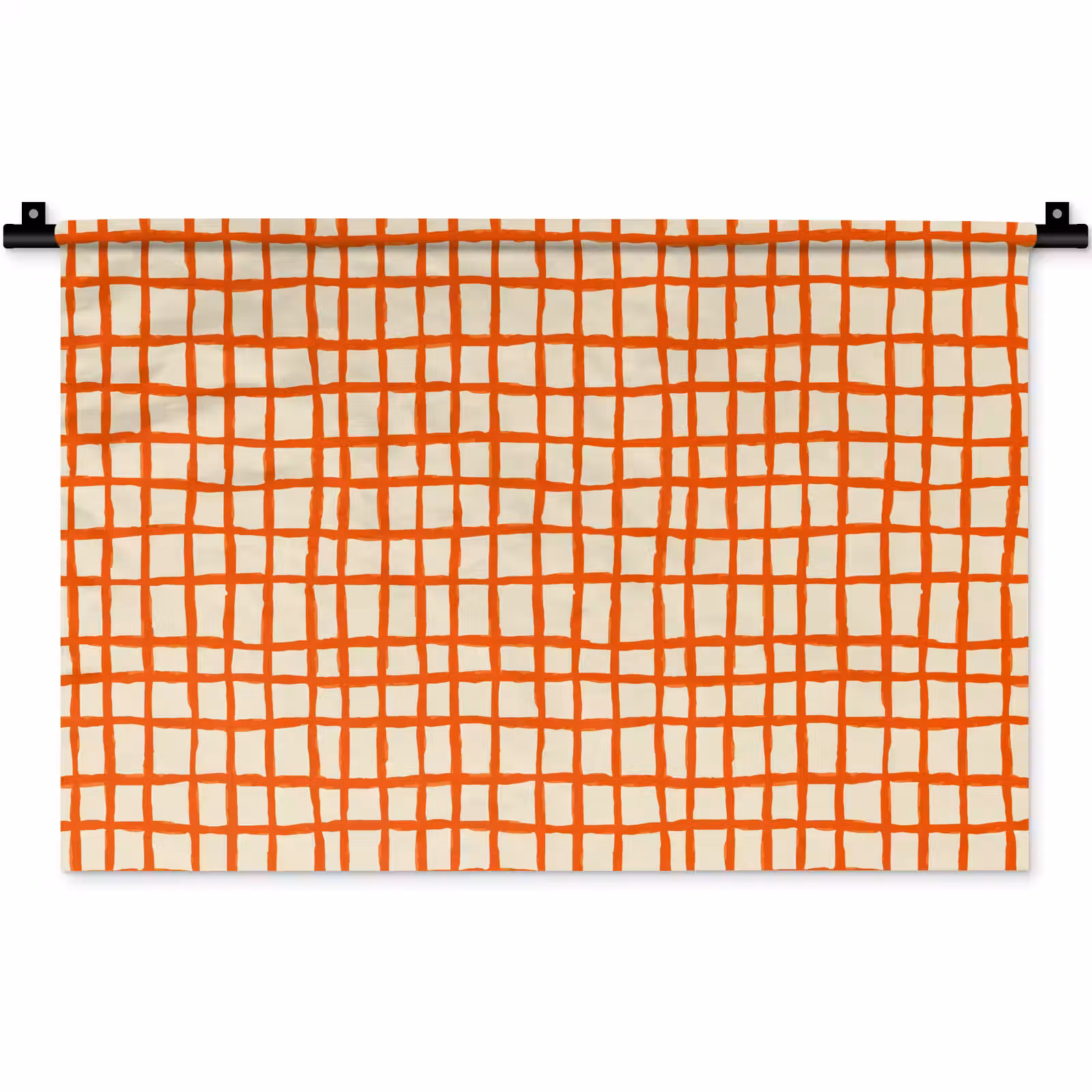 Wandkleed - Patroon - Lijnen - Oranje — 1