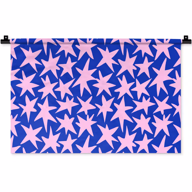 Wandkleed - Modern - Sterren - Blauw — 1