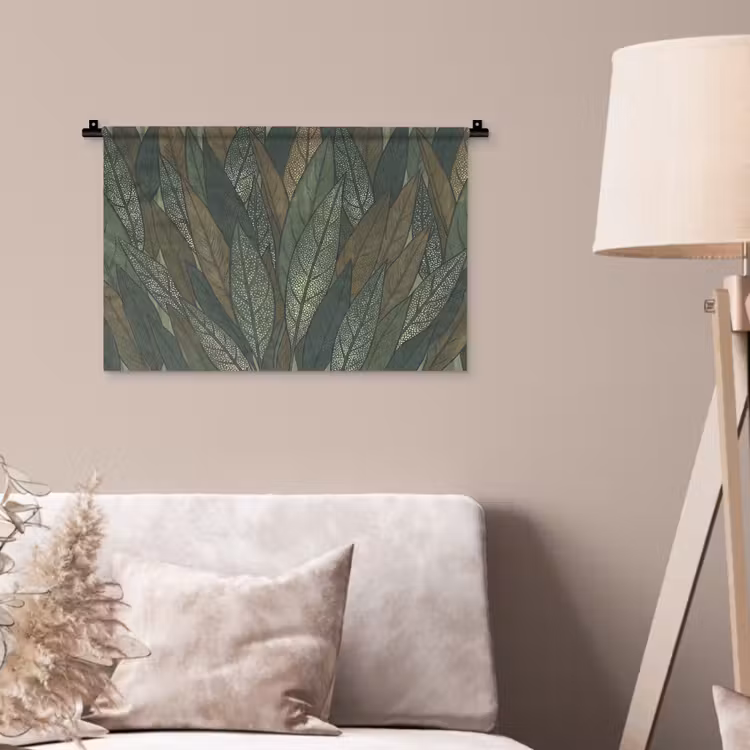Wandkleed - Bladeren - Patroon - Gestippeld - Natuur - Groen — 2
