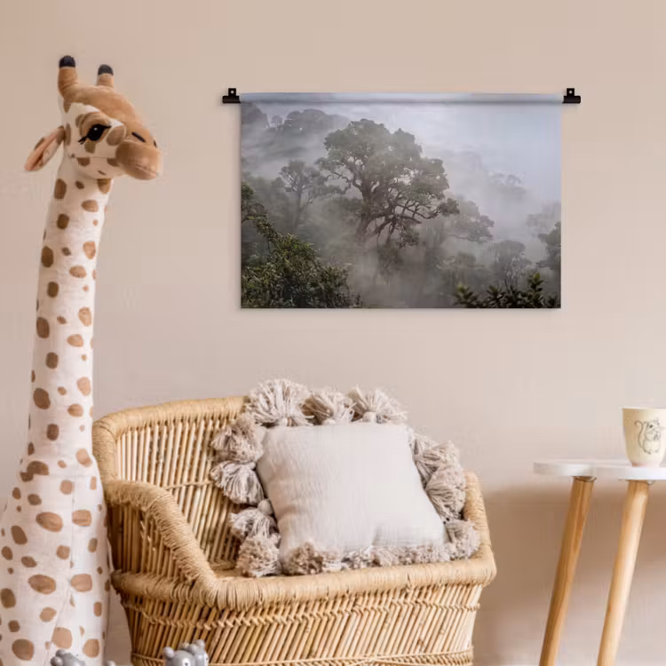 Wandkleed - Boom - Mistig - Bos - Groen - Natuur — 5