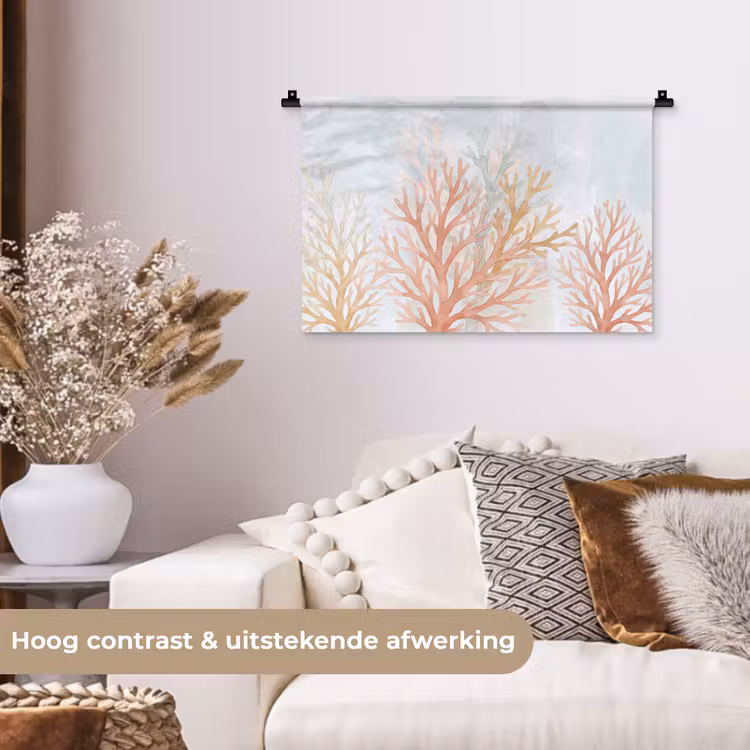 Wandkleed - Natuur - Abstract - Aquarel - Organisch - Warm — 4