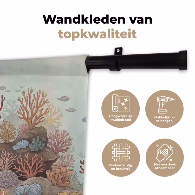 Wandkleed - Onderwater - Koraal - Vis - Natuur — 3